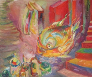 The knowledge. oil on canvas. 60X50 cm             