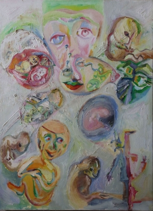 Birth. oil on canvas.60X80 cm              