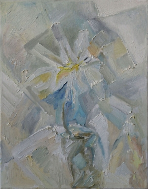 Abstract white flower                           