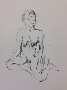 Nude model        