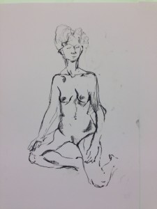 Nude model        
