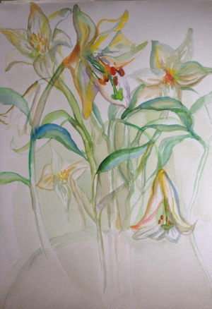 WATERCOLORS flowers 